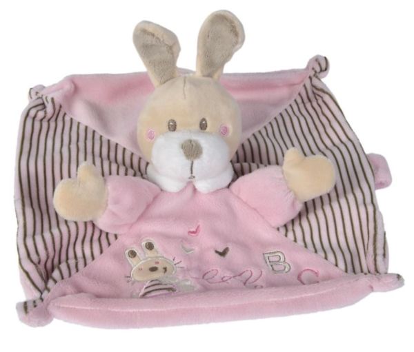 Nicotoy Doudou Lapin Rose